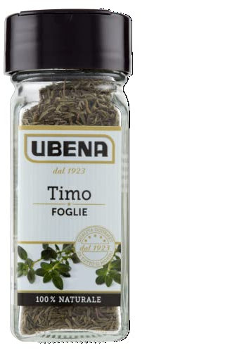 UBENA, Timo in Foglie, Gusto Intenso, Ideale per insaporire Carni e Formaggi, Formato Vasetto da 16 gr