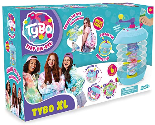 Tybo Tidy XL, Kunst und Handwerk, großes Batik-Set, einfach zu bedienen, kreativer Spaß, ultimativer Spaß für Jungen und Mädchen ab 6 Jahren