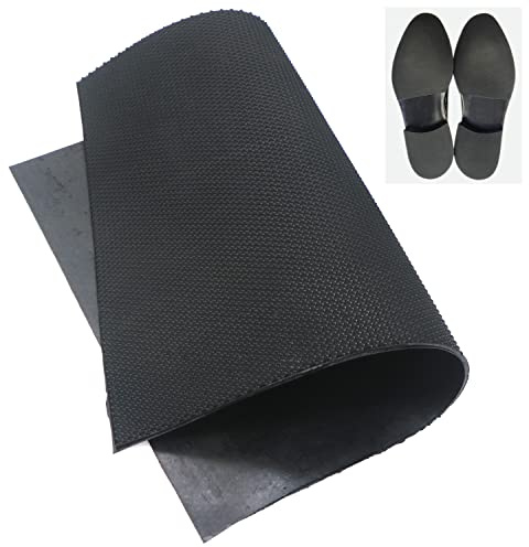 DUTWROY Resistant Sole Sheet 2.2MM Heel Repair Pad Rubber Sole Pad Black Shoes Bottom Repairing Material for Women Men Shoes
