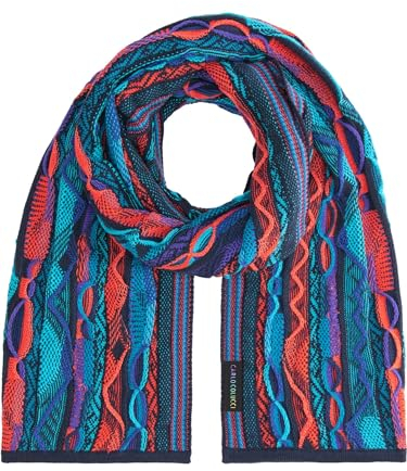 Carlo Colucci Strickschal Navy OS