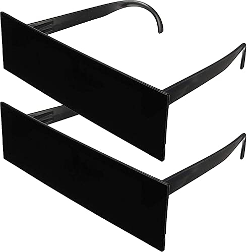 2 Stücke Zensur Brille Sonnenbrille, Sonnenbrille Brille, Pixelig Mosaik Brille Lustige Party Brillen für Karneval Bars Faschingsparty Cosplay Kostüm Halloween Geburtstag