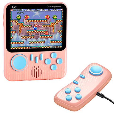 3.5 Inches Mini Game Console High Clarity LCD Screen Long Battery Life Independent Buttons Quick Response Built-in 666 Games