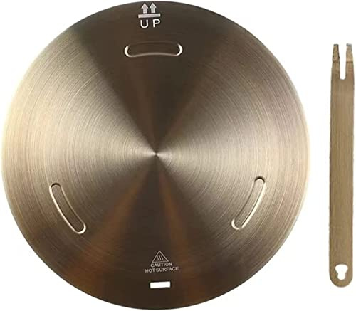 24cm Heat Diffuser Plate for Gas Electronic Stove, Softifund Cooking Induction Adapter Simmer Plate with Remove Handle for Milk Coffee Cookware, Defrosting Tray for Frozen Meat