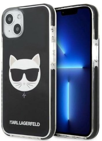 Karl Lagerfeld KLHCP13MTPECK Hülle für iPhone 13 6,1 hardcase Schwarz Choupette