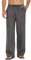 COOFANDY Leinenhose Herren Lang Hose Leicht Sommerhose Freizeithose Leinen Hosen Herrenhose mit Gummibund Lounge Hose Loose Fit Dunkelgrau L