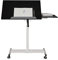 POCHY Betttisch mit Rädern, höhenverstellbar, mobiler Laptop-Tisch, Schlafzimmer, Schlafsofa, Tisch für Büro, Dozent, Stehpult