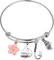 PLITI Prinzessin Vaiana Fan Armband, Polynesisches Design, Strandliebhaber Geschenk, Hawaii-Geschenk, M, Edelstahl