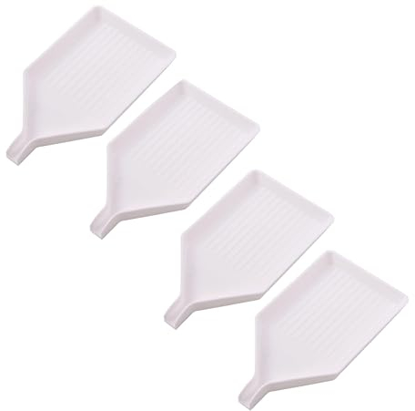 LZGOPE 4Pcs Diamond Art Painting Tray, Reusable Plastic Bead Sorting Tray, Diamond Rhinestone Gemstone Nail Art Tray, Diamond Cross Stitch Painting Dots Accessory Tool Storage Container Tray