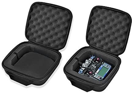 RC Controller Carrying Bag, Portable RC Transmitter Protector Case RC Controller Carrying Case with Flip Cover Zipper, EVA Universal Remote Control Plane Controller Storage Bag for AT9/X9D/WFLY 9