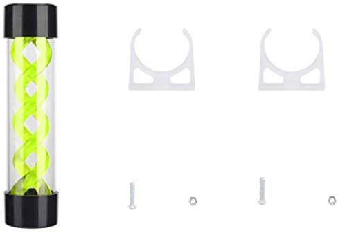 Bumdenuu Wasserkühlung für Computer, Wassertank für PC, 200 mm, mit G1/4 für PC-Computerkühler, Grün