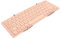 Goshyda Foldable Bluetooth Keyboard, Portable Wireless Keyboard Travel Keyboard, Tri Folding Pocket BT Keyboard, for IOS Android Windows, for Mobile Phones Wireless External Laptops (Pink)
