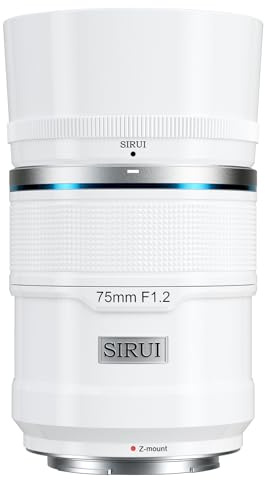 SIRUI Sniper 75mm F1.2 Autofokus-Objektiv für APS-C, Teleobjektiv für Nikon Z8, Z9, Z5, Z6, Z7, Zfc (Z-Mount, in Weiß)