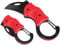 BEEK Mini Taschenmesser Rot, Klappmesser Klein, EDC Messer Faltbar, Schlüsselanhänger Messer mit Karabiner, Outdoor Messer, Gürtelmesser, Pocket Knife, Geschenke für Männer (Rot)