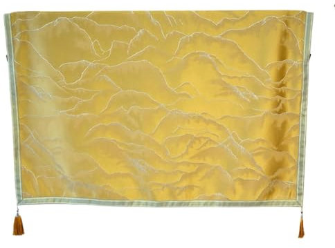 LUNCHS Housse Écran TV Rétro Chinoise, Protections Écrans TV Anti-poussière Multi-Tailles pour Intérieur, Housse de Télévision Créative À Pompon avec Motif de Montagne(28inches)