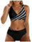 BMKKTOP Badeanzug Damen bauchweg gr 48 Sport Bikini Set Triangel mit Shaping Effekt Tankinis Oberteil String 44 asymmetrischer