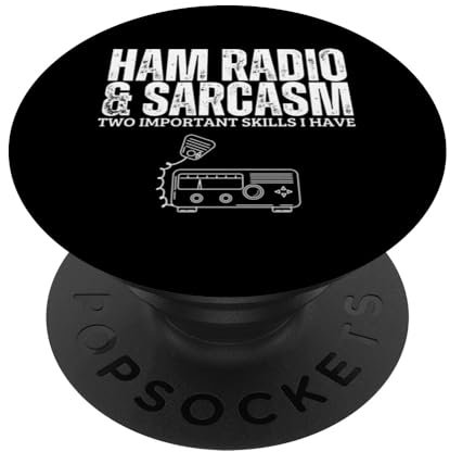 Ham Radio und Sarkasmus Lustiges Amateurradio PopSockets Klebender PopGrip