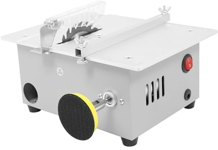 Mini scie circulaire de table, 240 W, petite scie de table électrique avec 4 lames pour modélisme, entreprises artisanales, travail du bois
