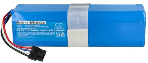 vhbw Akku Ersatz für 360 D080-4S2P für Staubsauger (5200 mAh, 14,4 V, Li-Ion)