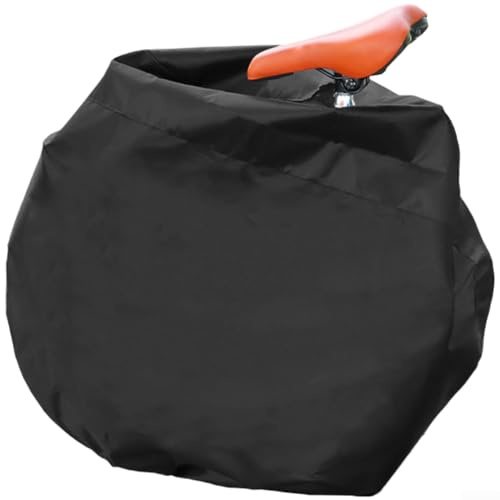 Waterproof Folding Bike Cover 16-22 Inch, Dustproof Oxford Fabric Storage Bag with Shoulder Strap, Portable Outdoor Rain Sun Protection for Commuting Travel(20-22in Foldable)