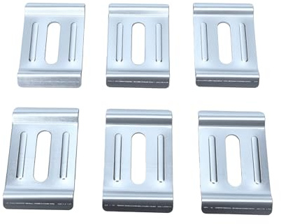 Alomejor Kabelrinnen-Halteklemmen, Set mit 30 Stabilen, Verzinkten Clips Zur Befestigung von Drahtgeflecht-Kabelrinnen Am oder an der Halterung. Langlebig für den Privaten und Industriellen Einsatz