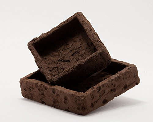 Gamelle pour crevettes en terre cuite – Style Naturel – autonettoyante par une grande surface de coloniser. Pour Crevette Aquarium