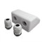 NUZAMAS Waterproof Twin/Double Cable Entry Gland Box for Solar panel Satellite Aerial Caravan Motorhome RV Camping Van Boat UV-resistant -White