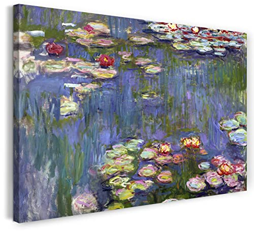 Printed Paintings Leinwand (120x80cm): Claude Monet - Seerosen
