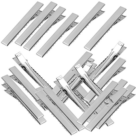 Sharplace 50er Set Haarspangen Haar Klammer Ente Zähne Bögen Krokodil Haarspange aus aus Abteilklammern Hair-Clips, 56mm