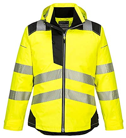 Portwest T400YBRXXXL Vision Regen- und Warnschutzjacke, Gelb/Schwarz, Größe 3XL