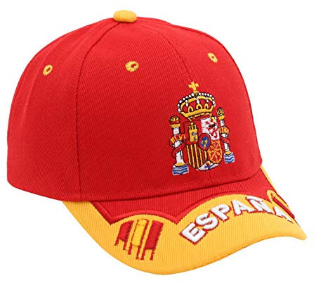 ANKEL Gorras NINOS con Letra españa (Rojo)