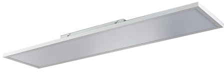 Lindby LED Panel/Deckenleuchte 119,5 x 29,5 cm, dimmbar RGB Backlight & wechselbare Lichtfarbe (3.000–6.000K) mit Fernbedienung Leuchtmittel
