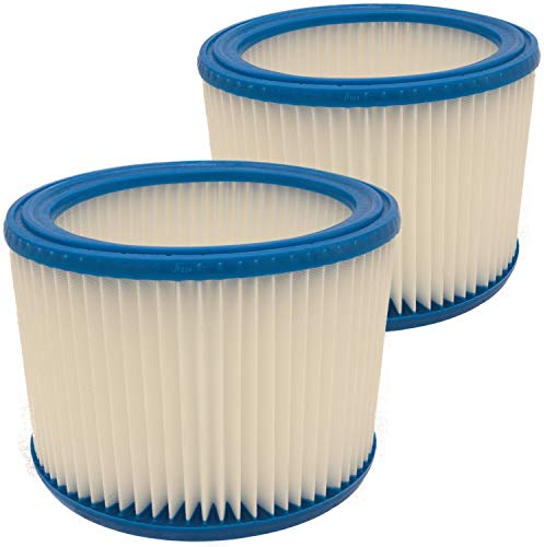 DeClean Filter Lamellenfilter Patronenfilter kompatibel mit NILFISK Serie AERO/ATTIX/Multi / 107402338 ATTIX 30-21 PC - 30-2M PC 2 Stück