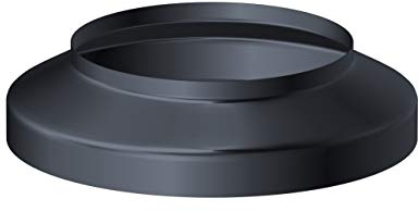 Trobak Dachrinne NW 80 Aluminium Farbe Anthrazit Länge 2 Meter (Standrohrkappe 80/115 Aluminium Anthrazit zur Abdeckung KG-Rohr Einlauf)