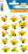 HERMA 6038 Aufkleber Bienen klein groß, 15 Stück, Neon Tiere Sticker mit leuchtenden Bienen Motiv, Kinder Etiketten für Fotoalbum Tagebuch Poesiealbum Scrapbooking Geburtstag Deko Briefe DIY Basteln