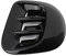 Aramox Heckfender-Seitenlüftungsblende Fit für Smart Fortwo/Forfour 453 2015-2021, ABS Heckflügel Kotflügel-Seitenlüftungsblende-Abdeckungsblenden Austausch(Glänzend schwarz)