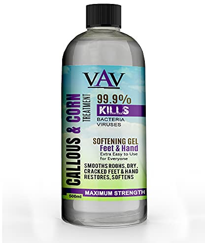 El mejor removedor de callos, eliminador de callos, líquido y gel para maíz y callos (500 ml)