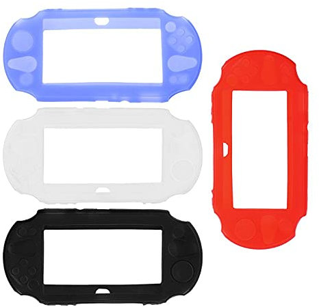 New Silicone Rubber Soft Skin Protective Shell Case Cover for PS Vita 2000 (Black)