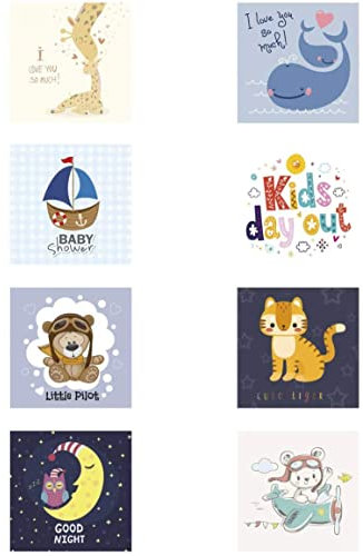 8 parches rodillera infantil serigrafiados para planchar en la ropa. Aplicaciones termoadhesivas para reparar y decorar pantalones, chaquetas, jerseys, mochilas (Animales noche)