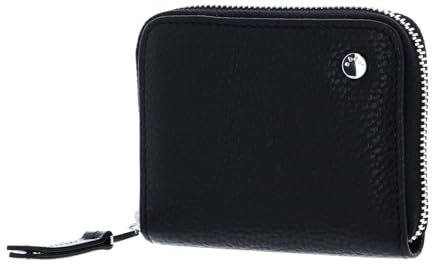 ABRO Monedero NOS, Unisex-Erwachsene Reisezubehör- Brieftasche, Black/Nickel,