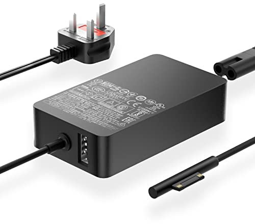 CYD 15V 102W Laptop Power Supply Compatible for Microsoft Surface Go 3 Surface Pro 8 Surface Laptop Studio, Laptop 7+ Surface Book 3 13.5 Book 2 Laptop 3 2, Pro X 7 6 Notebook AC-Adapter