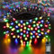 Moxled Lichterkette Weihnachtsbaum - 10M 100 LED Bunt Lichterkette Außen Strom mit Timer Speicherfunktion, Grünes Kabel, Wasserdicht 8 Modi Weihnachtsbeleuchtung für Garten Weihnachten Deko