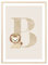 MeinBaby123® Buchstaben Poster DIN A4 Kinderzimmer Mädchen und Junge | Babyzimmer Deko | Bilder Kinderzimmer | Geschenkideen zur Geburt | Geburtsposter | Anfangsbuchstabe Poster B (Löwe - B)