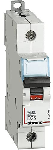 Bticino FN81D25 Curva D Interruttore Magnetotermico, 1 Poli, 25A, 230V