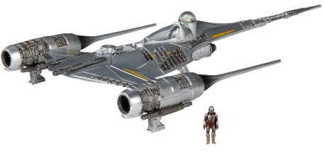 Star Wars Micro Galaxy Squadron The Mandalorian's N-1 Starfighter - Véhicule de Classe Starfighter de 13 cm avec Accessoire de Figurine de 3 cm
