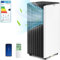 COSTWAY Aire Acondicionado Portátil, 4 en 1 Mini Aire Acondicionado 9000BTU 2,6kW, Deshumidificación, Refrigeración, Ventilación, Modo Nocturno, Control WiFi/Remoto/Pantalla, Temporizador 24H, 20㎡