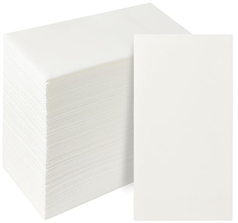 JEBBLAS Toallas Desechables Para Invitados Con Tacto de Lino - Servilletas de Papel Similares a la Tela - Suaves y Absorbentes Para Cocina, Fiestas, Baño