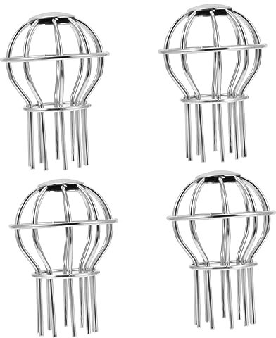 Uonlytech 4 Stück Gitter Laubbläser Dachrinnenaufsatz Universal Abfluss Im Freien Dachrinnensieb Bodenablaufabdeckung Im Außenbereich Dachrinnenwächter Blätter Draussen Rostfreier Stahl