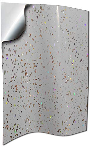 20 Grey Glitter Tile Stickers for 8x12 inch Tile 20x30 cm Sparkle Grey Diamond Glitter Tile Transfers Decals Glitter Vinyl Sticker (Grey Glitter, 8x12” - 20 Individual Stickers)