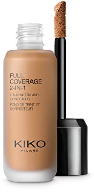 KIKO Milano Full Coverage 2 In 1 Foundation & Concealer Wb105, 2-In-1-Foundation Mit Concealer, Hohe Deckkraft