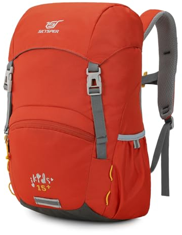 SKYSPER Wanderrucksack Kinder Kinderrucksack 15L Leichter Komfortabler Rucksack für Jungen & Mädchen